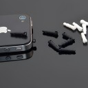 Headphone Protective Jack Cover Black White for iPhone iPad iPod