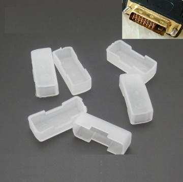 DVI Male Plug Connector Silicone Rubber Dust Cover